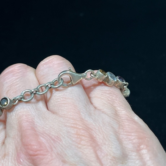 Sterling Silver NB Nicky Butler 925 Limited Edition Multi-Color Stone Bracelet - Picture 7 of 15
